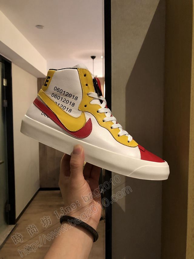 Nike男鞋 2019秋冬 耐克聯名Air Jordan 1最新系列 耐克牛皮休閒高幫男鞋  hdx13076